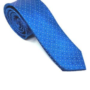 Elegancki Krawat Chabrowy w Kropeczki