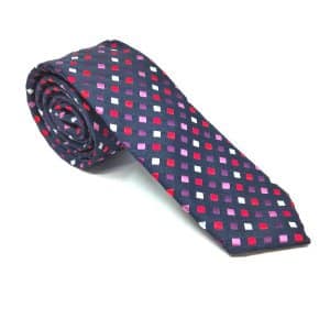 Elegancki Krawat Kolorowe Romby