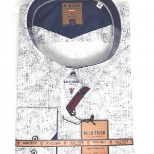 Koszula Męska Granatowy Wzorek