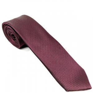 Elegancki Krawat Fioletowy Kropki