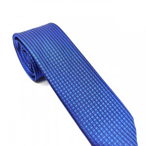 Elegancki Krawat Szafirowy Wzorek