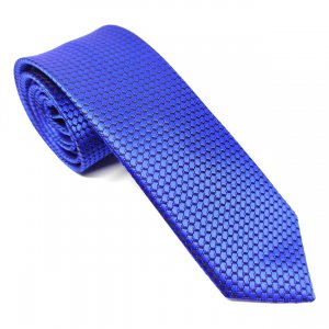 Elegancki Krawat Szafirowy Prostokąty