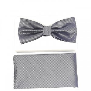 Mucha z Poszetką Szara