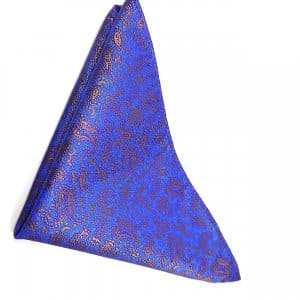 Poszetka Szafirowa Złoty Wzór