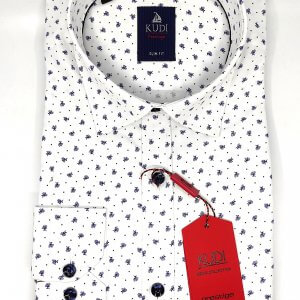 Koszula Męska Granatowy Wzór