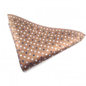 Poszetka Brązowa Kropeczki