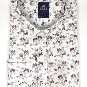 Koszula Bordowe Motyle