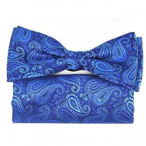 Mucha z poszetką Niebieska