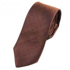 Elegancki Krawat Kropki Granatowe