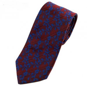 Elegancki Krawat Niebieski Wzorek