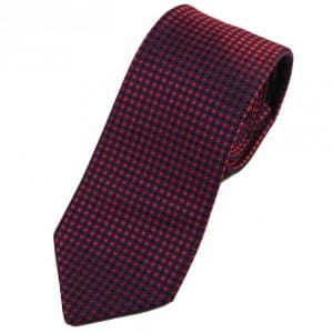 Krawaty Elegancki Krawat Bordowe Kwadraty