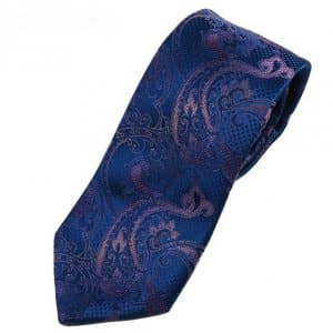 Krawaty Elegancki Krawat Różowy Wzorek