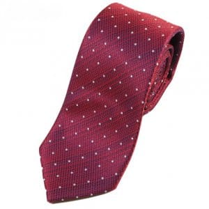 Elegancki Krawat Białe Kropeczki