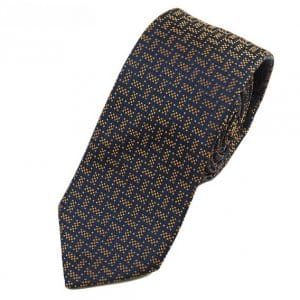 Krawaty Elegancki Krawat Złote Kropeczki