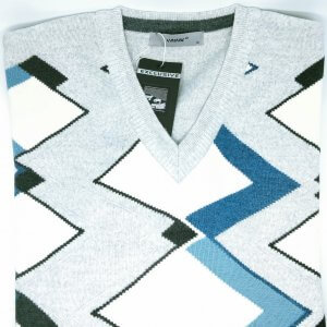 Sweter Serek Szary Wzorek