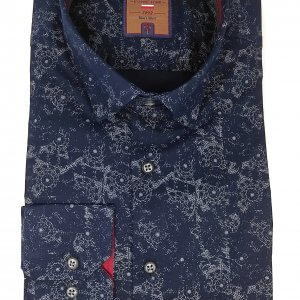 Koszula Wild Tiger Granatowa Pajęczyna