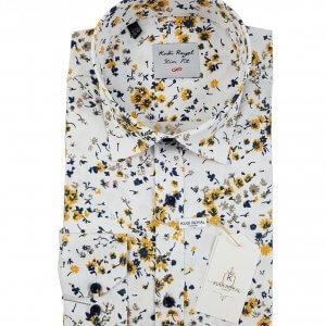 Koszula Kudi Żółte Kwiatki