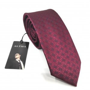 Elegancki Krawat Bordowy
