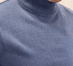 Swetry Półgolf Wełniany Niebieski