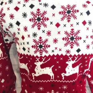 Swetry Sweter Świąteczny Wełniany Renifery