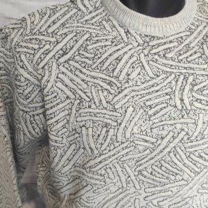 Swetry Sweter Wełniany Okrągły Dekolt